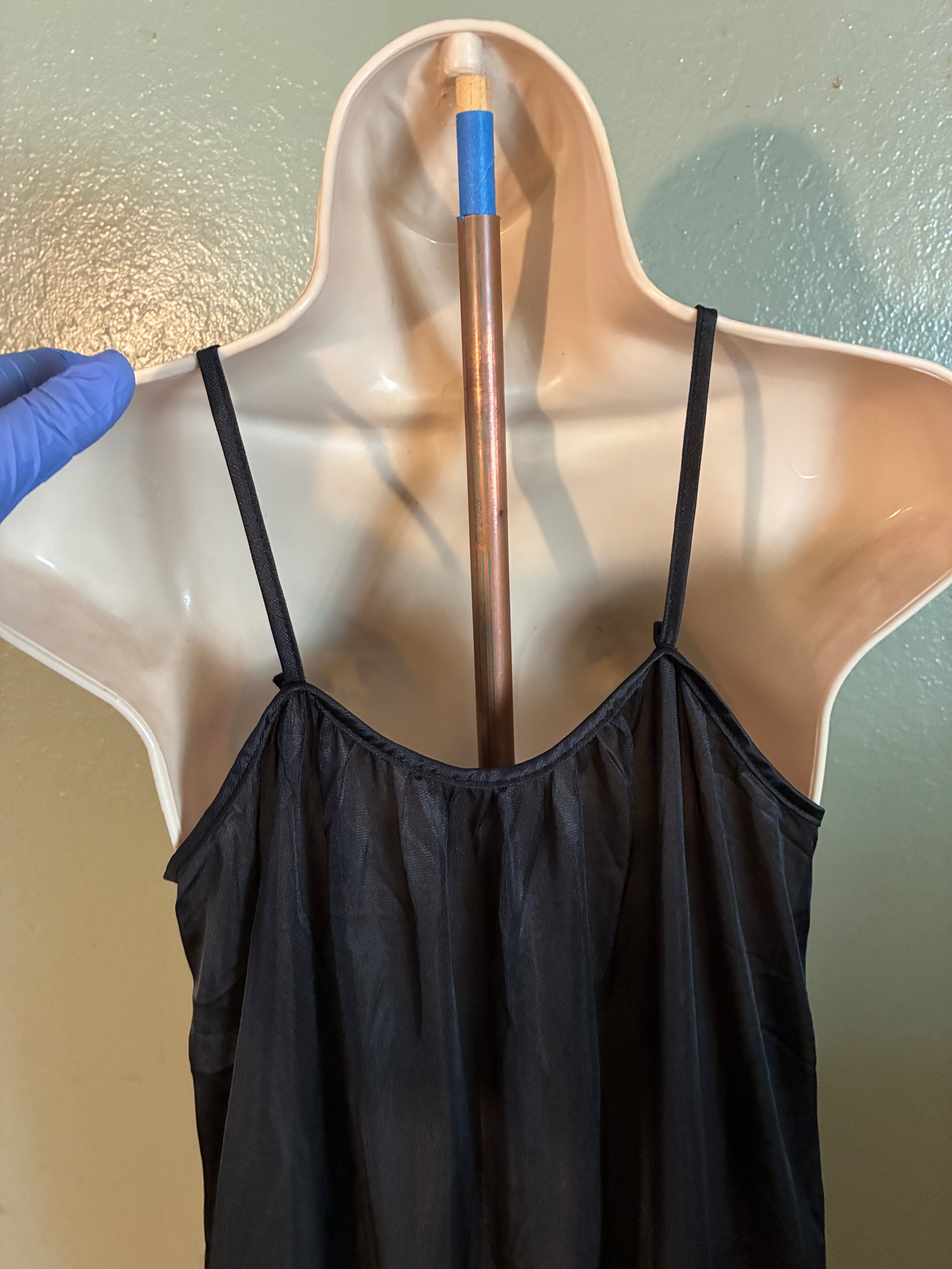 Pre-Owned - Glencraft Nightgown Negligee - Black - Large