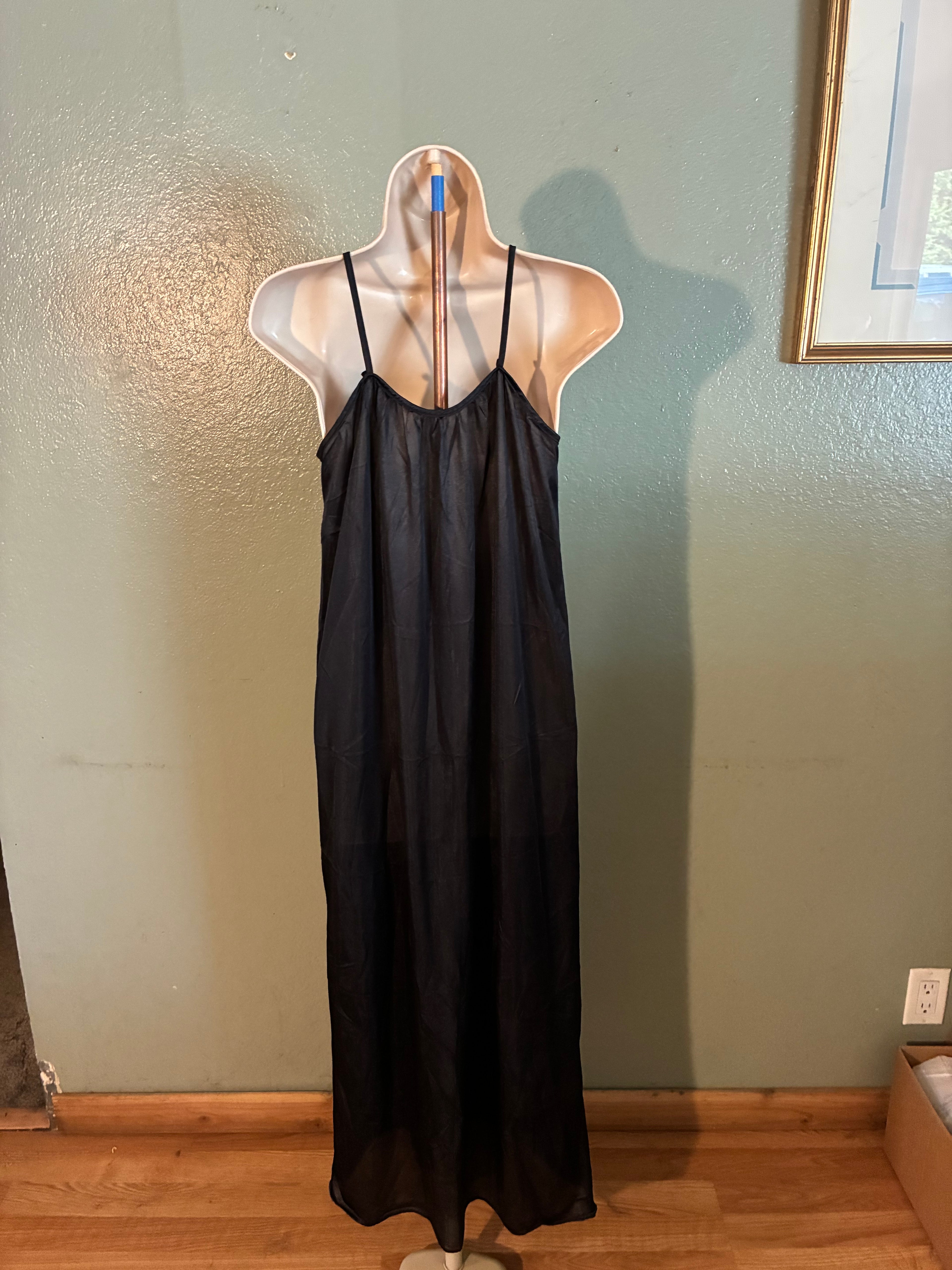 Pre-Owned - Glencraft Nightgown Negligee - Black - Large