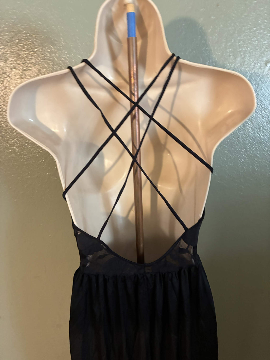 Pre-Owned - Olga Nightgown Negligee - Black - Large - 96288