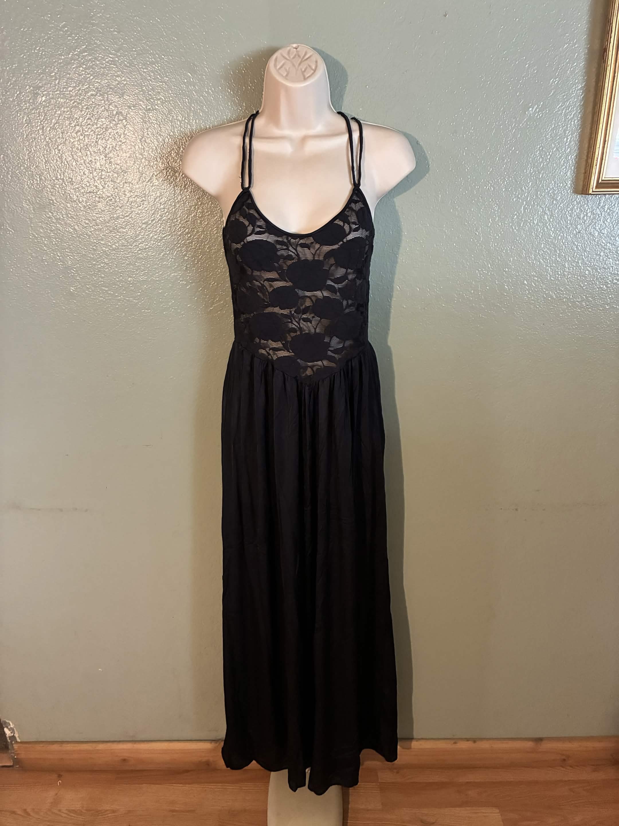 Pre-Owned - Olga Nightgown Negligee - Black - Large - 96288