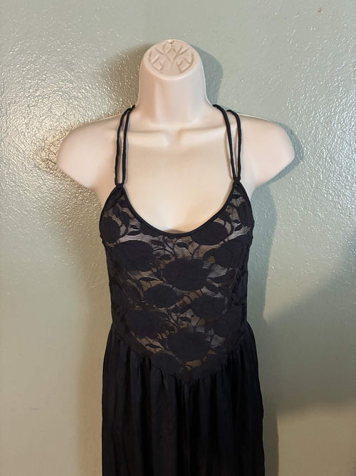 Pre-Owned - Olga Nightgown Negligee - Black - Large - 96288