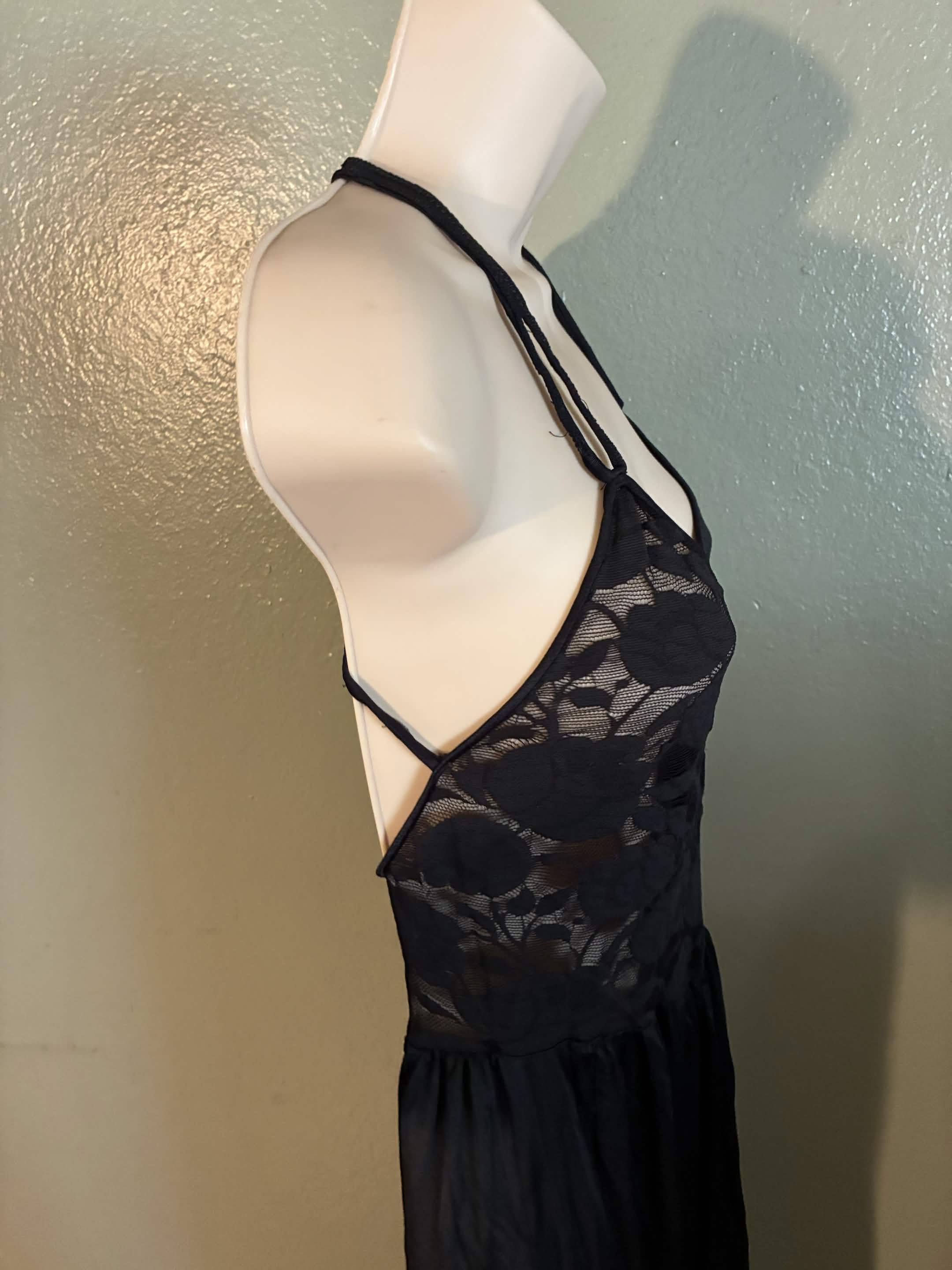 Pre-Owned - Olga Nightgown Negligee - Black - Large - 96288